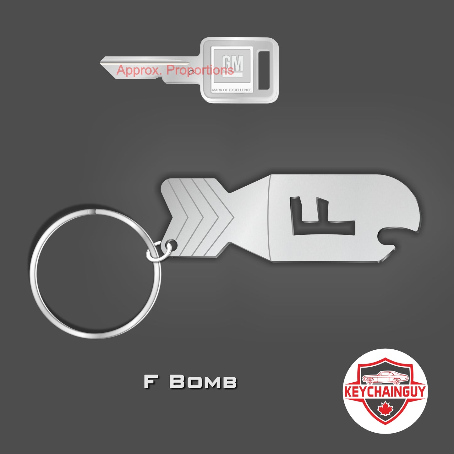 F Bomb Keychain and Bottle Opener
