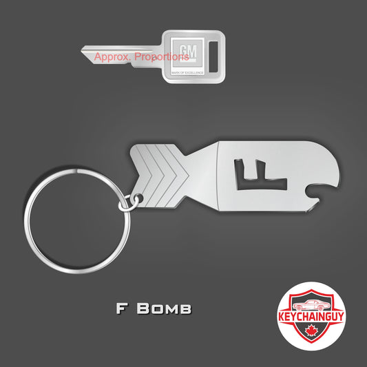 F Bomb Keychain and Bottle Opener
