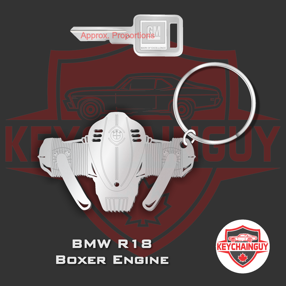 BMW R18 Motor Profile – Keychainguy