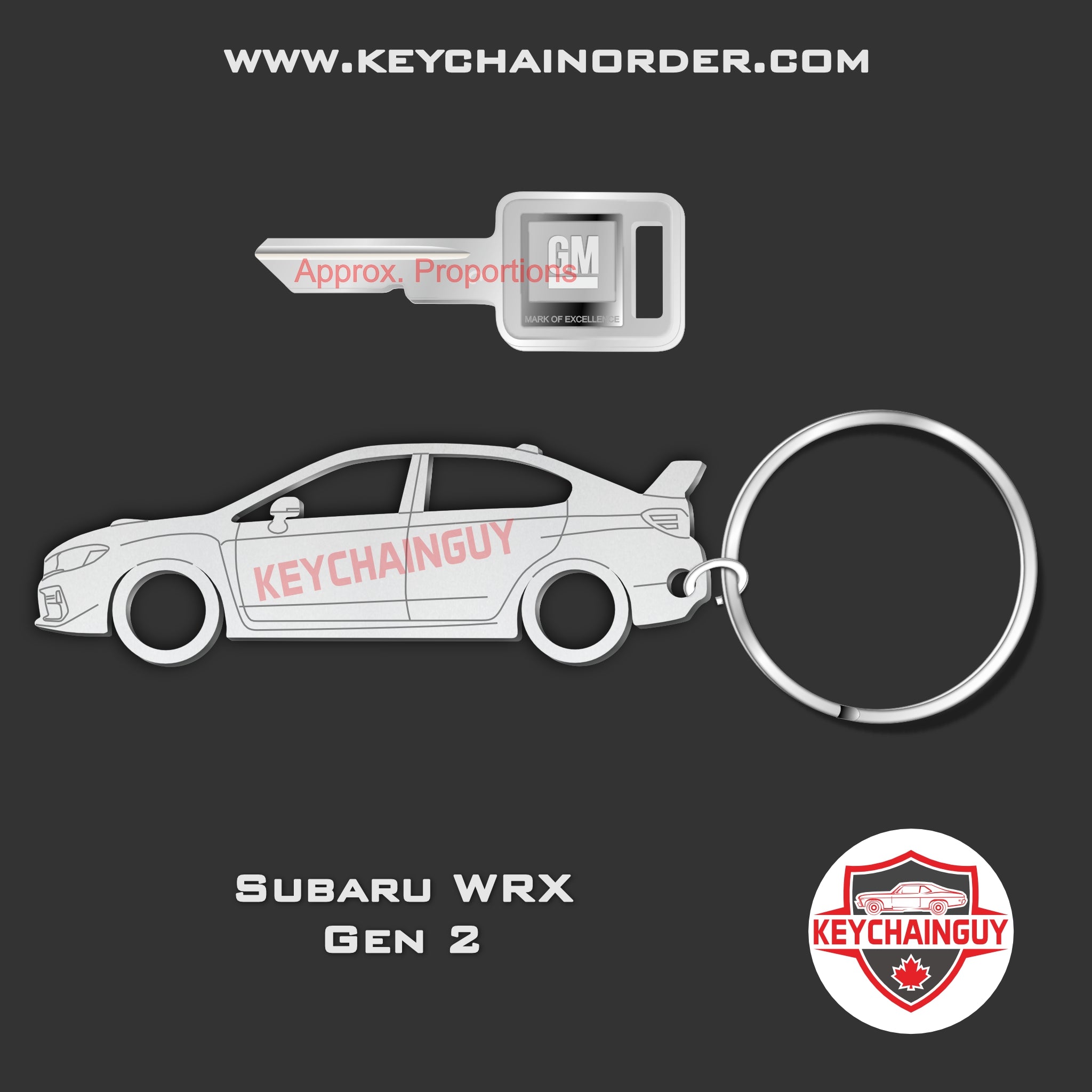 Subaru Rally Key Ring 2021 - 2023 Subaru WRX – Keychainguy