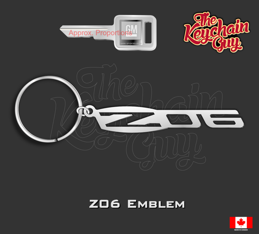 Chevrolet Z06 Logo Keychain