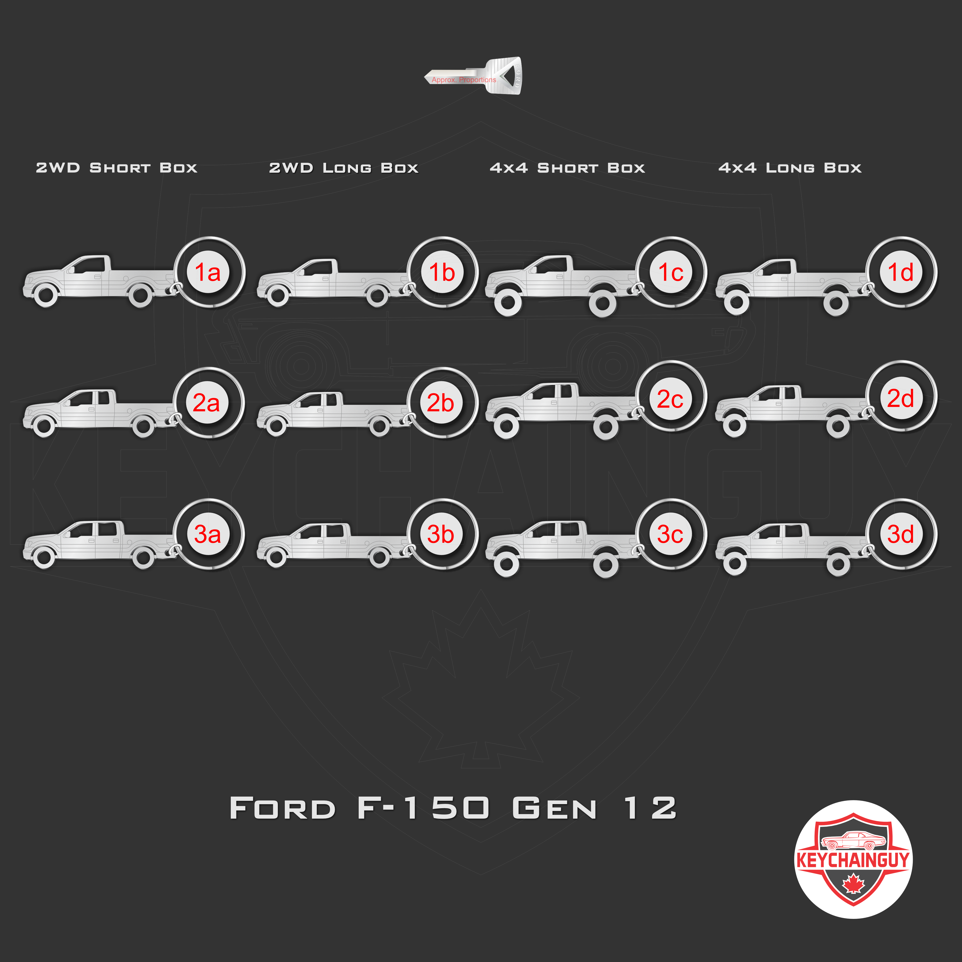 2014 Gen 2009 - 2014 Ford F-150 Series Gen 12 – Keychainguy