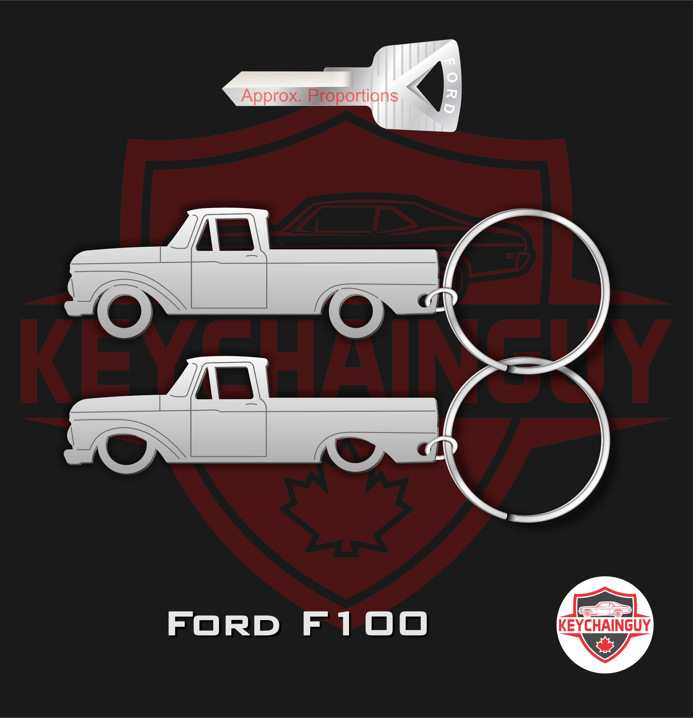 F100 Key Tag 1961 - 1963 Ford F100 Gen 4 – Keychainguy