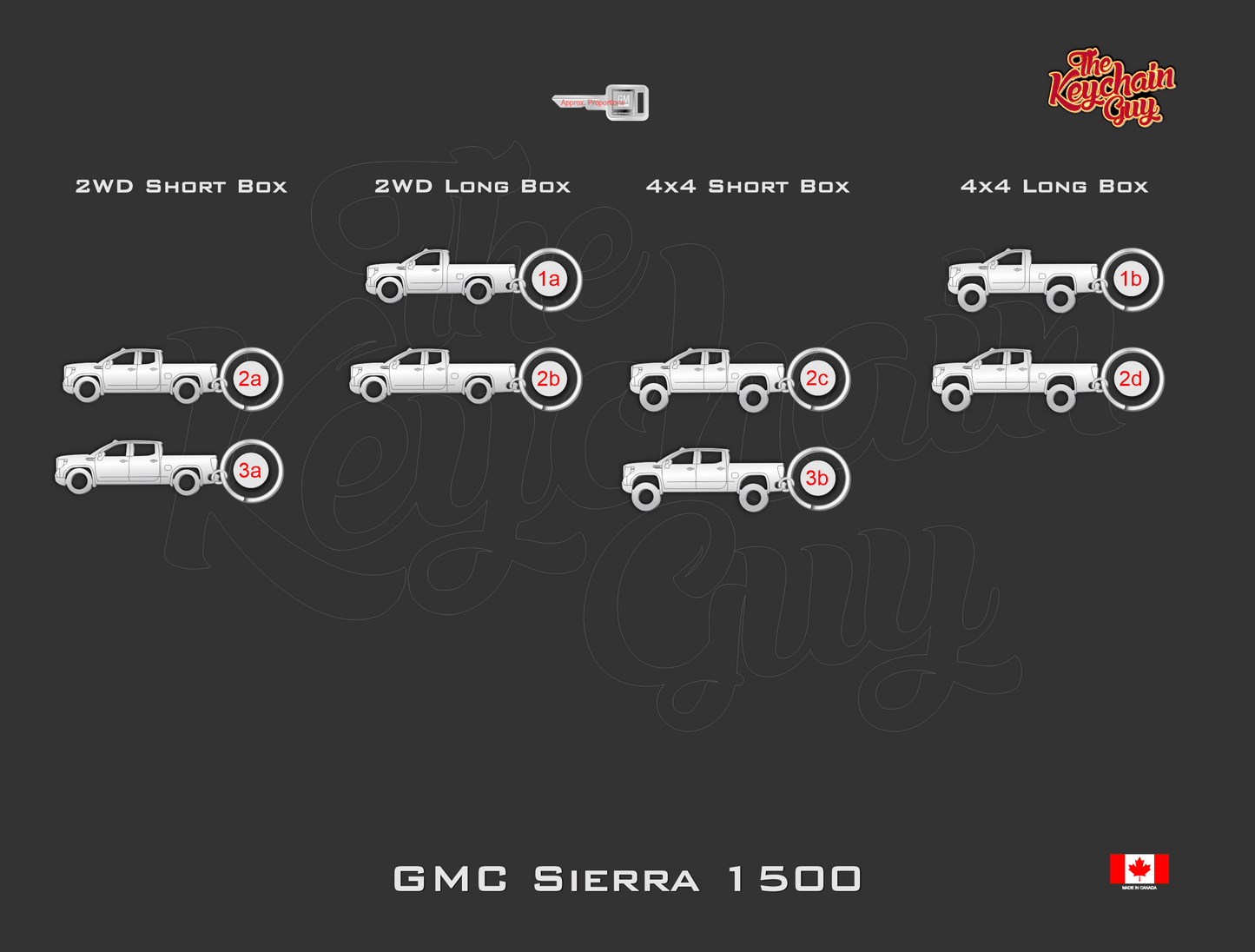 2019 - Present GMC Sierra 1500 Keychains
