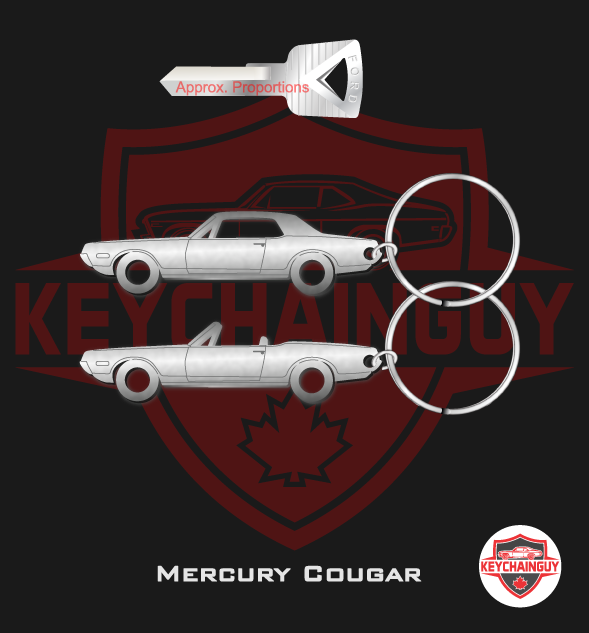 Mercury Racing Floating Key Chain 1967 - 1970 Mercury Cougar Gen 1 – Keychainguy
