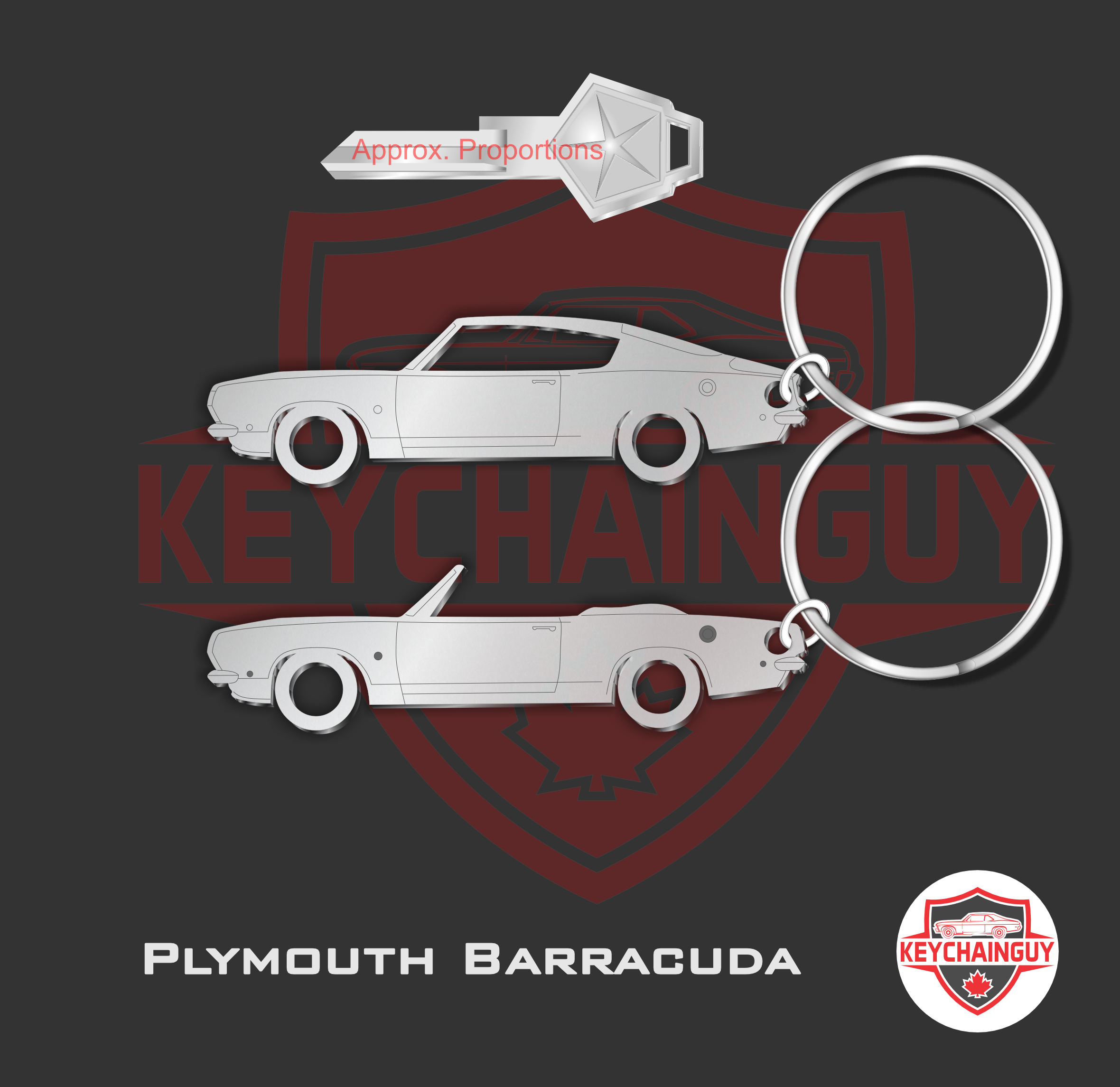 1967 - 1969 Plymouth Barracuda Hardtop or Ragtop – Keychainguy