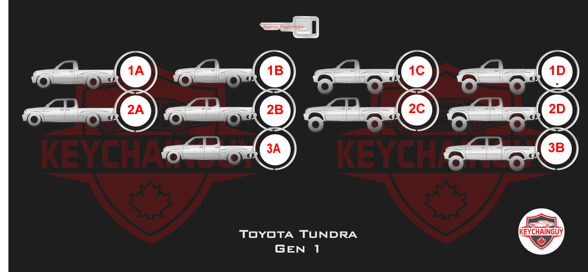 1999 - 2006 Toyota Tundra Gen 1 Truck – Keychainguy
