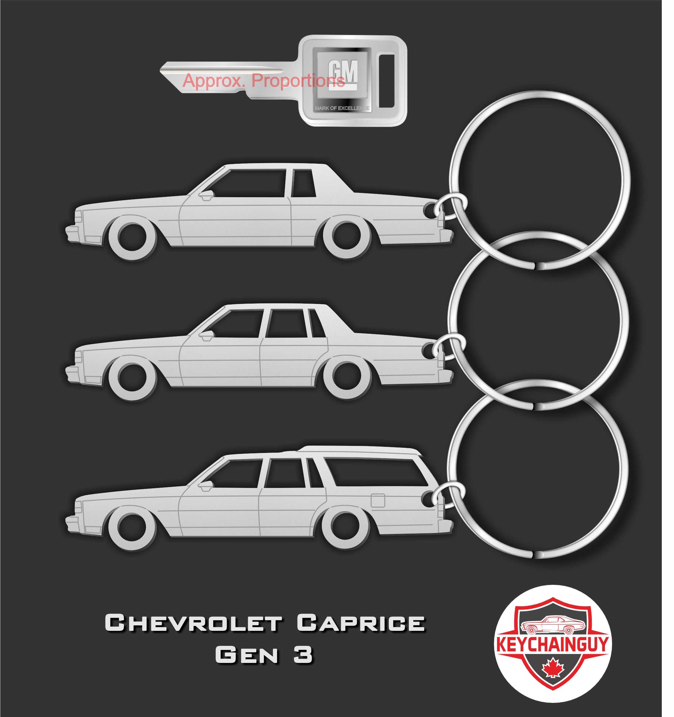1986 - 1990 Chevrolet Caprice Gen 3 – Keychainguy