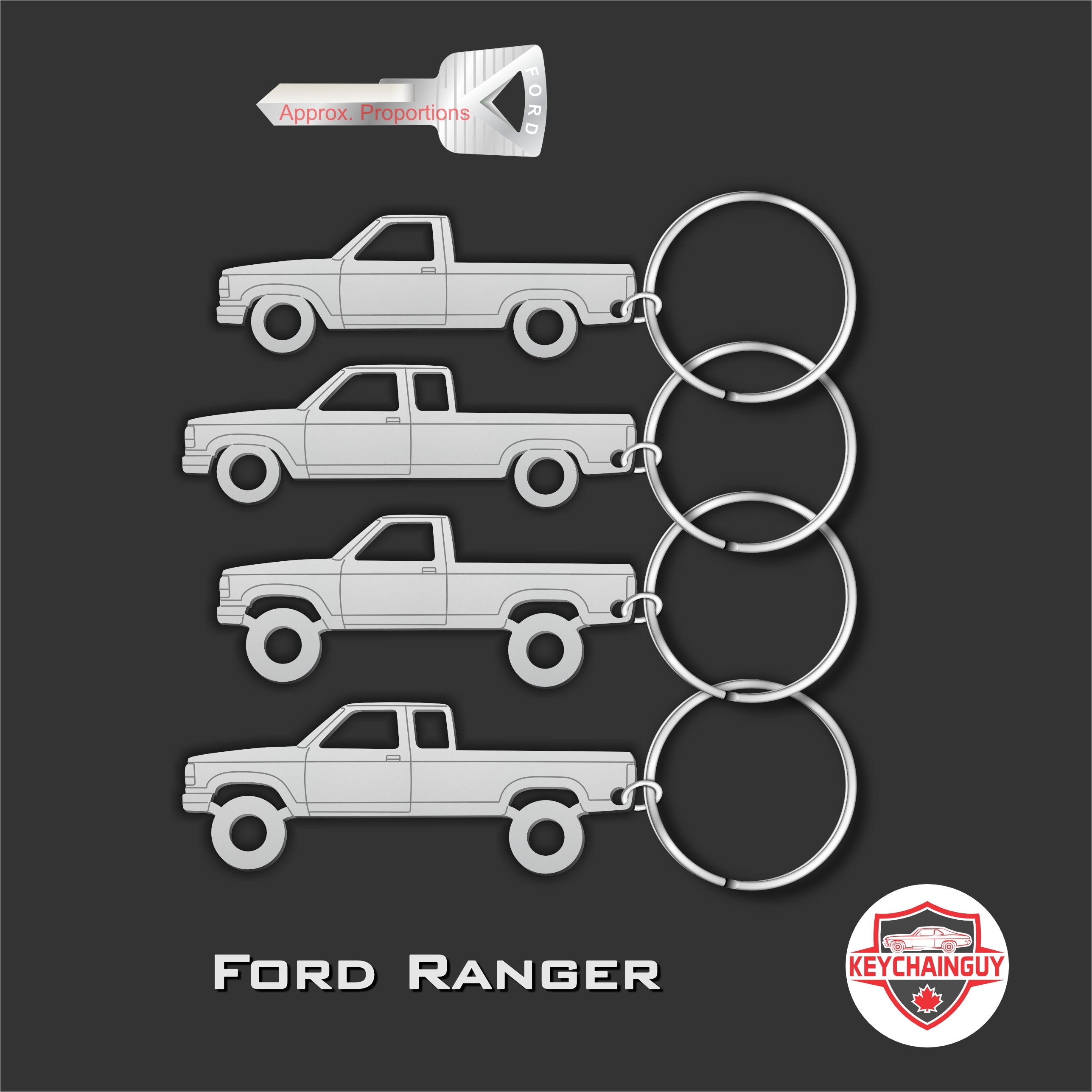 1989 - 1992 Ford Ranger – Keychainguy