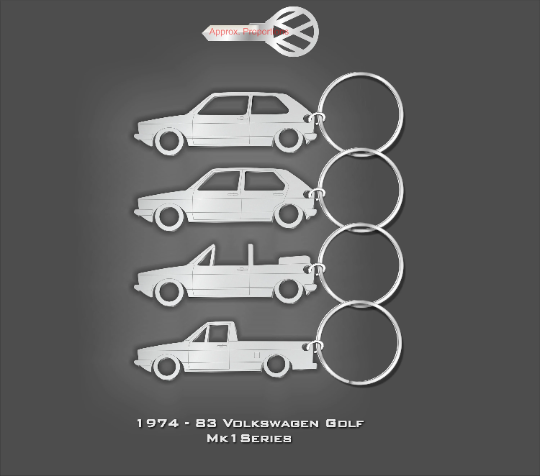 1974 - 1983 Volkswagen Golf/Rabbit MK 1 Series – Keychainguy